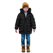 Куртка зимняя для мальчика Fox-cub 0409W010M0 черная 1